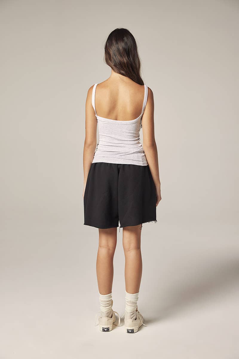 Low back cami: H.Grey / Solid