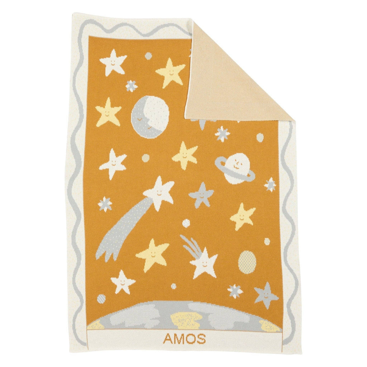 Night Sky - Knit Baby & Kid's Blanket - Cotton - Made in USA: Deep Space in Organic Cotton
