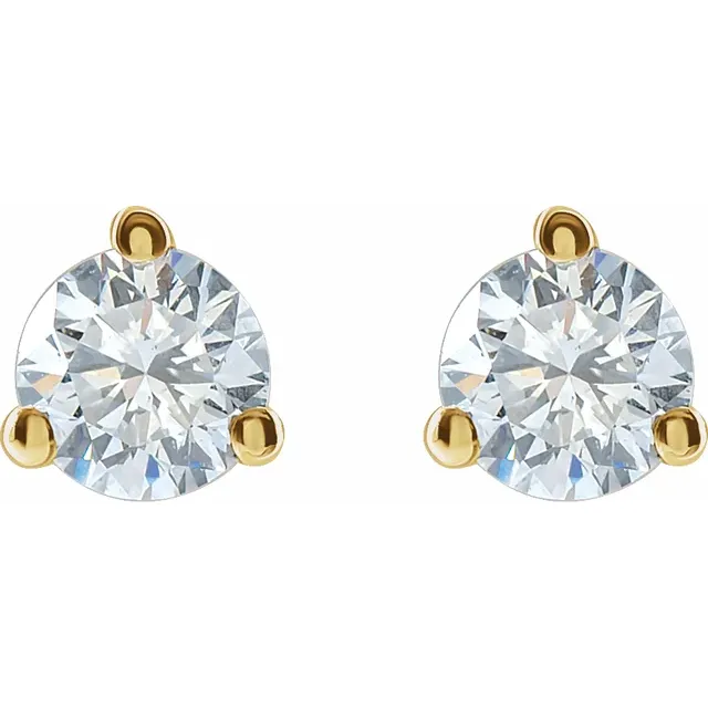 Aria Round Diamond  Studs