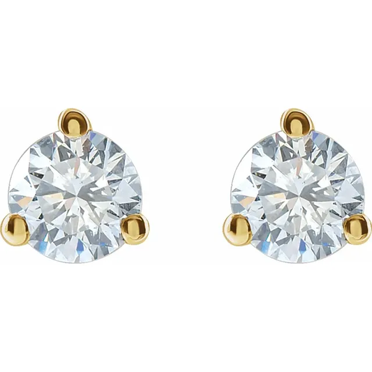 Aria Round Diamond  Studs