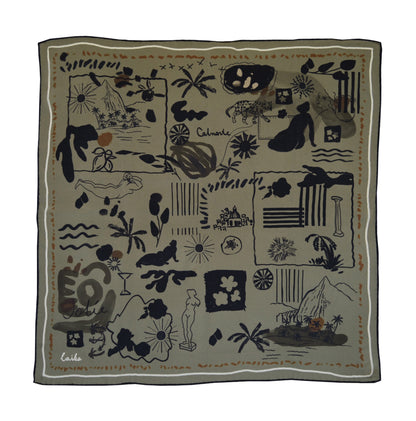 Fern Silk Scarf