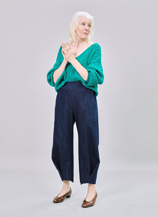 Crop Trousers in organic denim