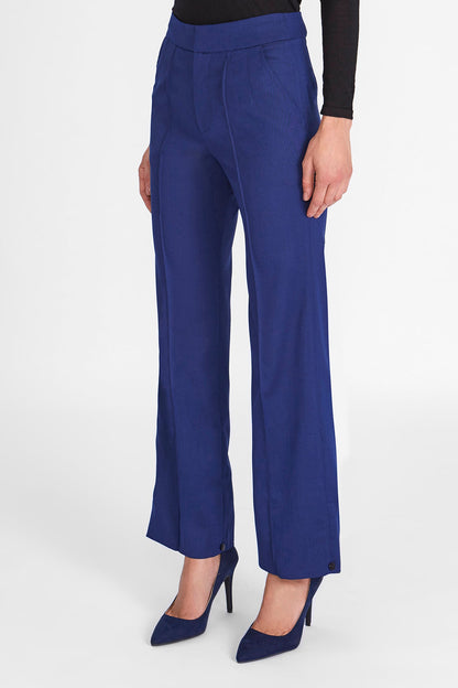 Dual Tailored trouser mazarine blue, luxury worsted wool from Savile Row, London