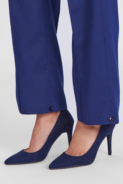 Dual Tailored trouser mazarine blue, luxury worsted wool from Savile Row, London