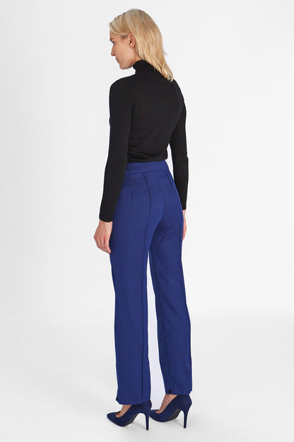 Dual Tailored trouser mazarine blue, luxury worsted wool from Savile Row, London