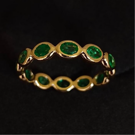 Emerald Crown Ring