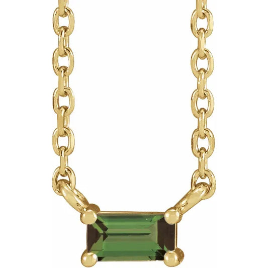 The Verde Solitaire Necklace
