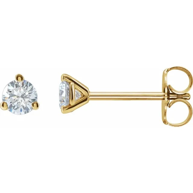 Aria Round Diamond  Studs