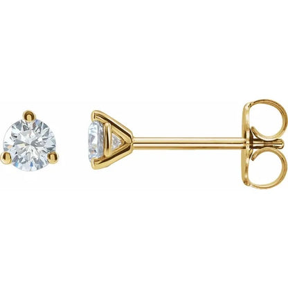 Aria Round Diamond  Studs