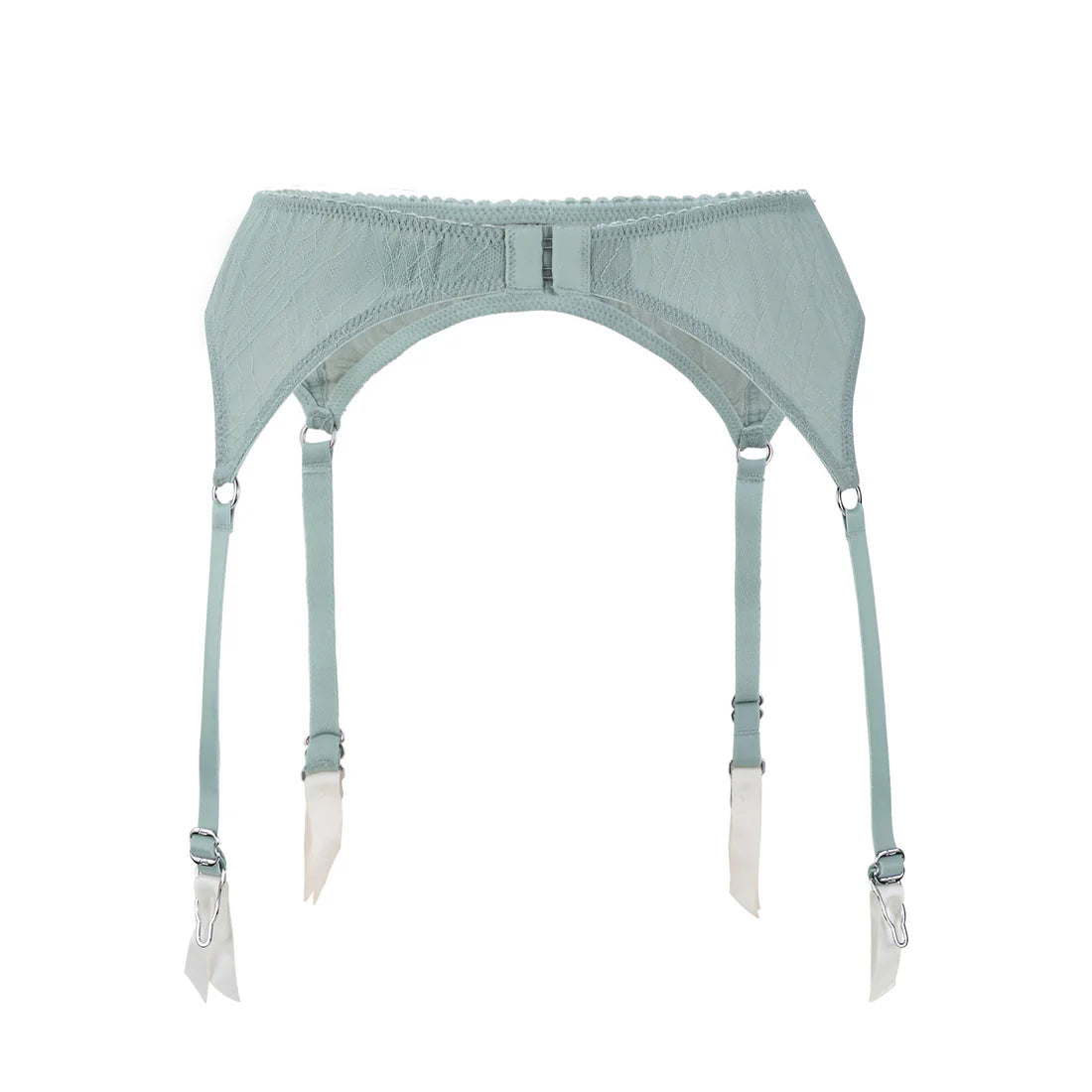 Ina Tartan Leavers Lace Garter Belt