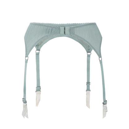 Ina Tartan Leavers Lace Garter Belt