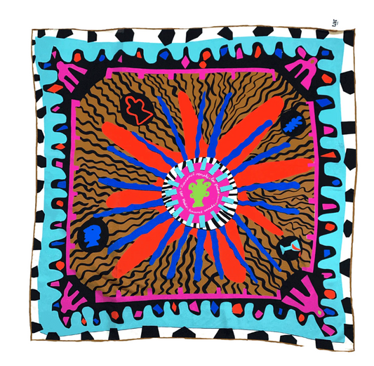 SUNCAMEL SILK SCARF
