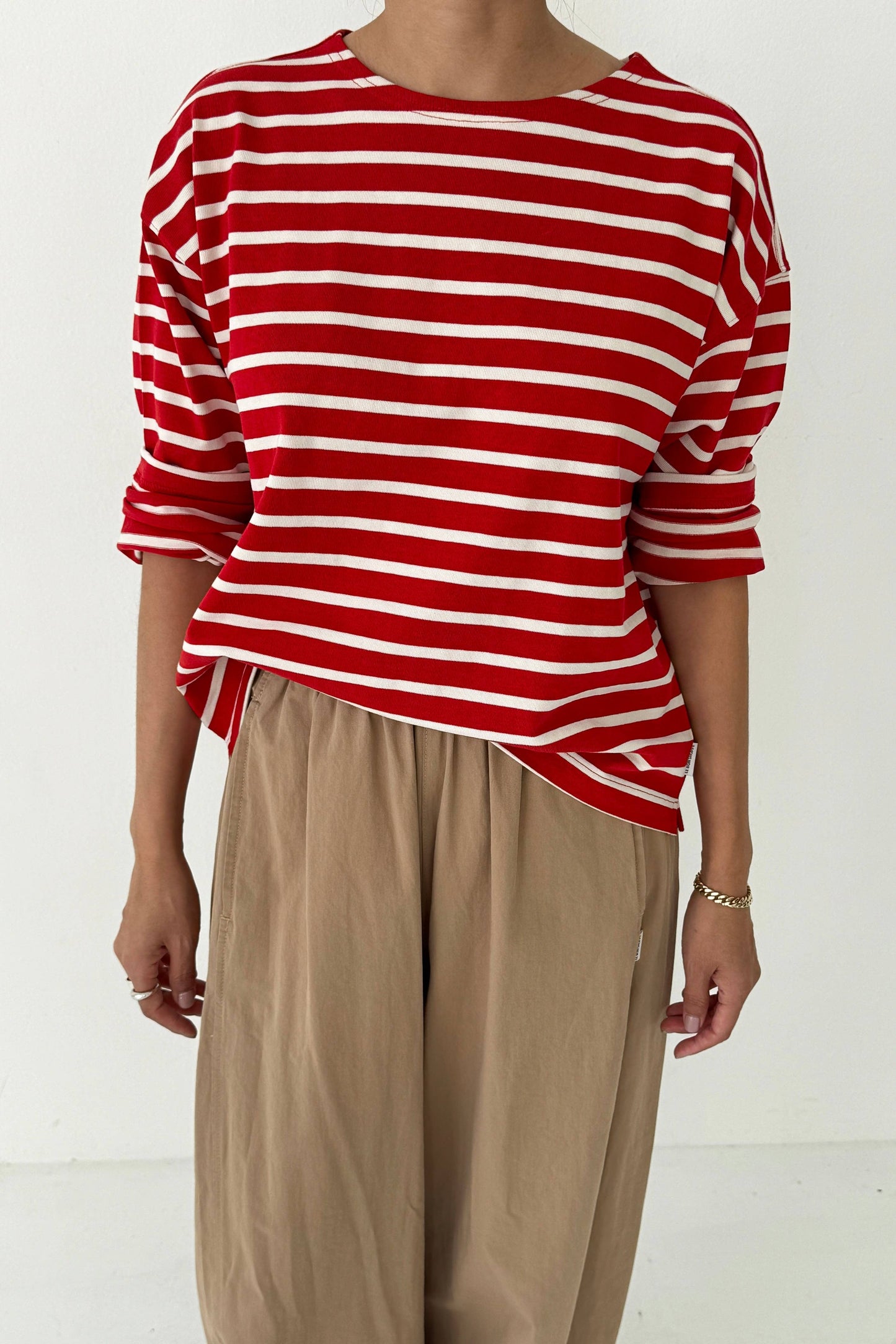 Sailor Top WHITE STRIPE ON NAVY