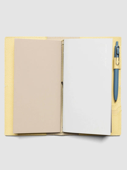 Genuine Leather Travel Notebook Cover | A5 Slim: Bordeaux