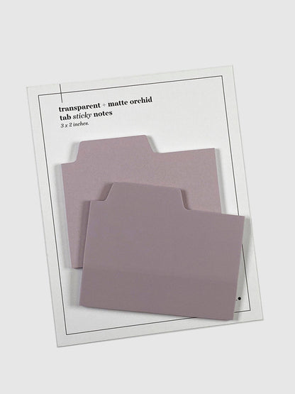 Blank Tab Sticky Note Set: Sand