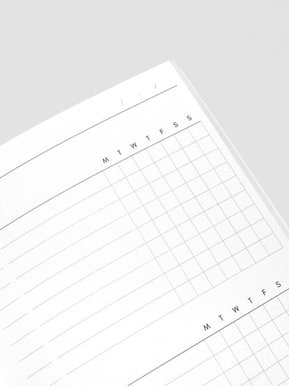 Travel Notebook | A5 Slim: 30 Minute Time Block | Bordeaux