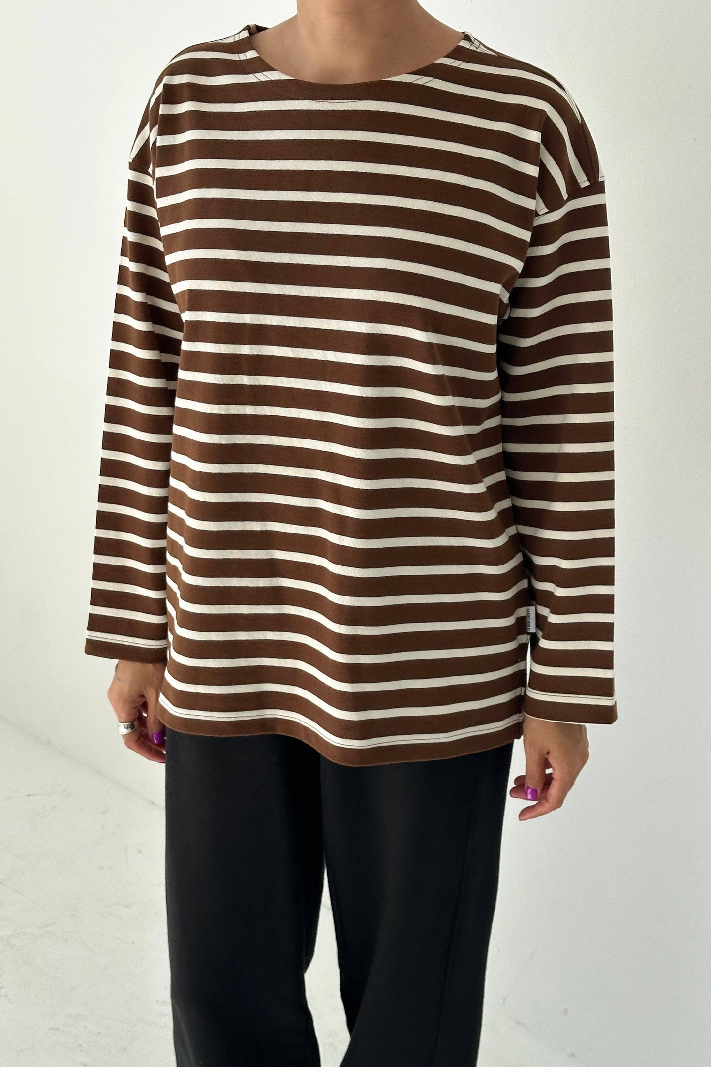 Marseille Top Blue Stripe On Cream