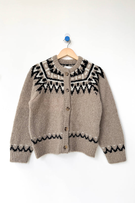 Alpaca Cabin Cardigan Beige