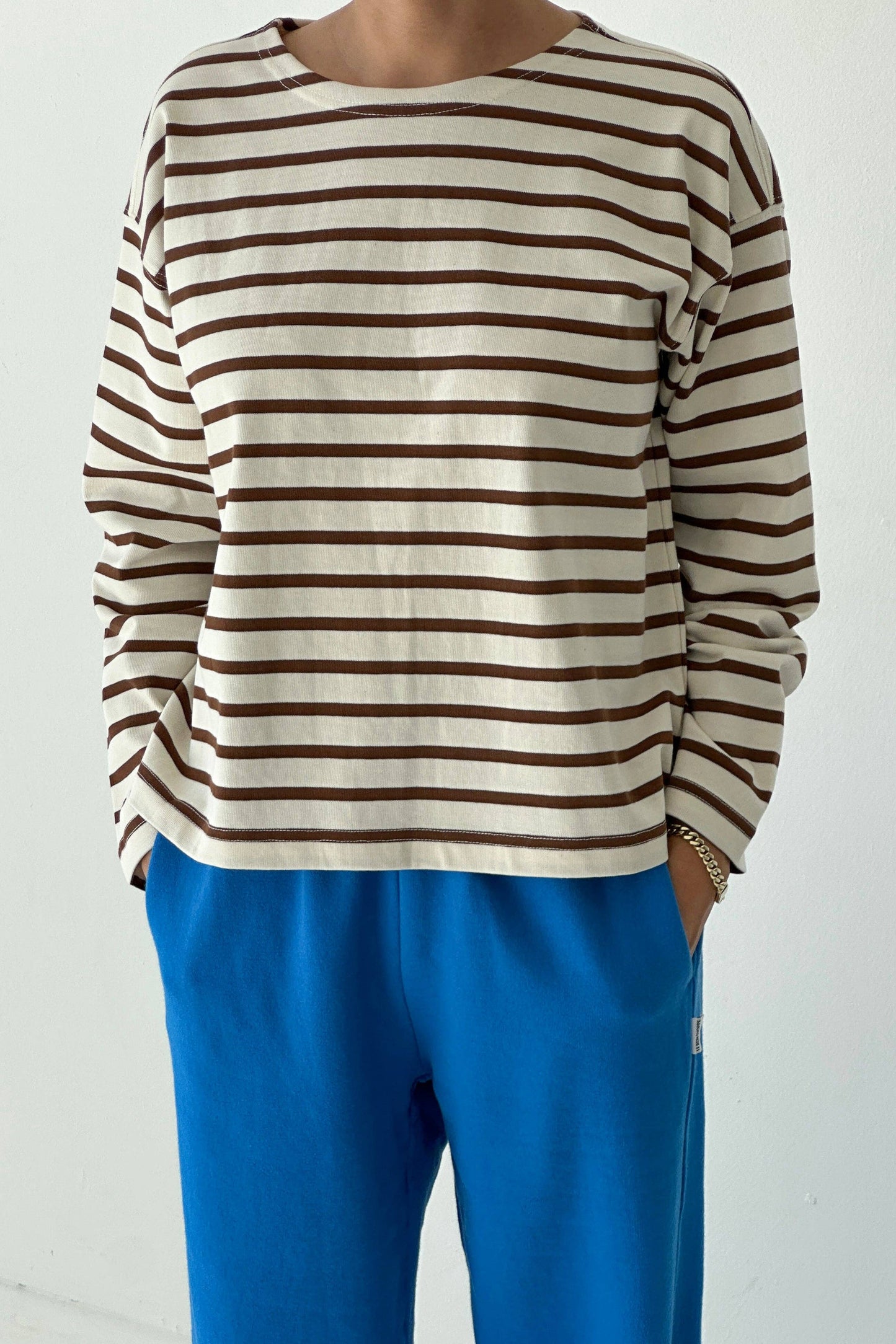Sailor Top COFFEE STRIPE
