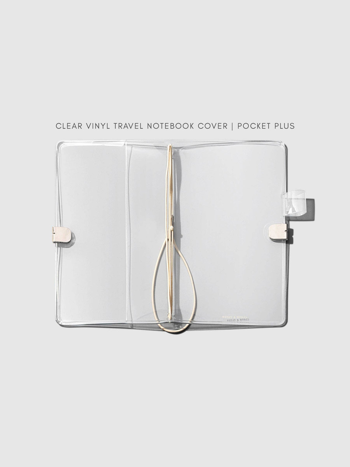 Clear Vinyl Travel Notebook Cover | Pocket Plus: Pocket Plus