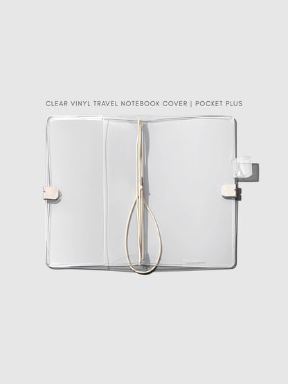 Clear Vinyl Travel Notebook Cover | Pocket Plus: Pocket Plus
