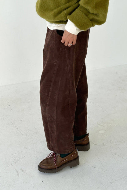 Corduroy Arc Pants Chocolate