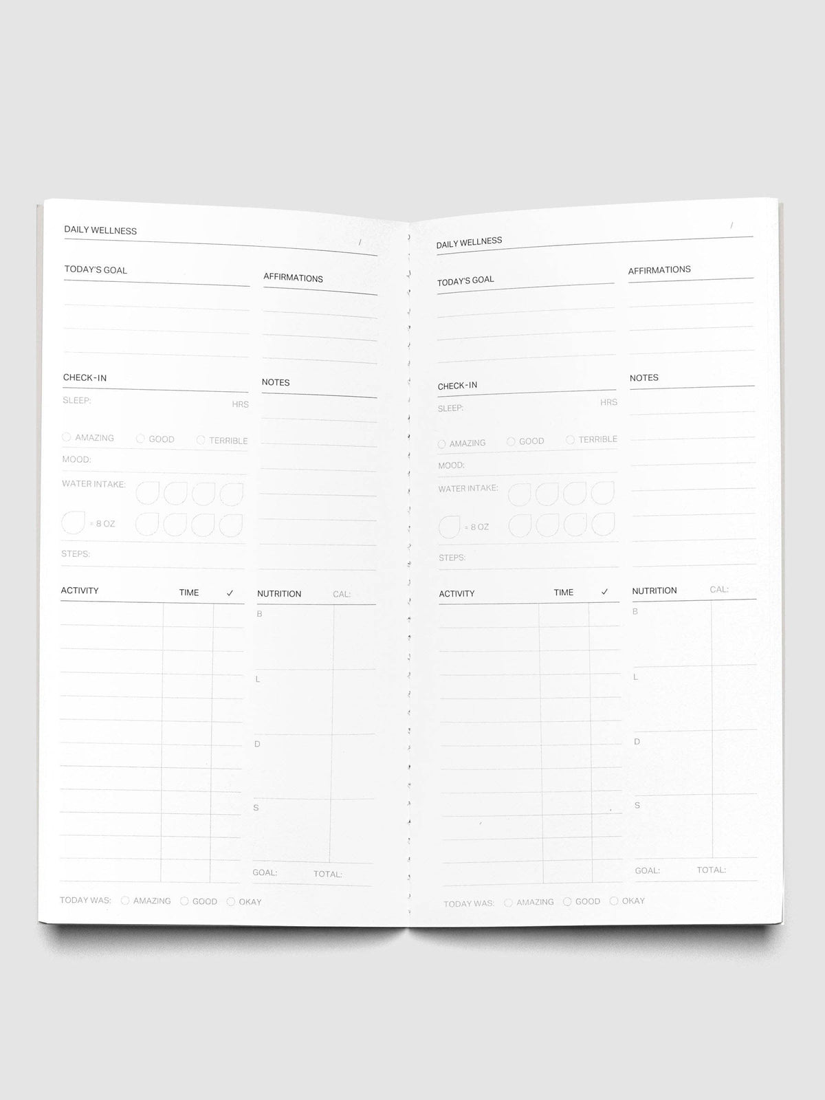 Travel Notebook | A5 Slim: 30 Minute Time Block | Bordeaux