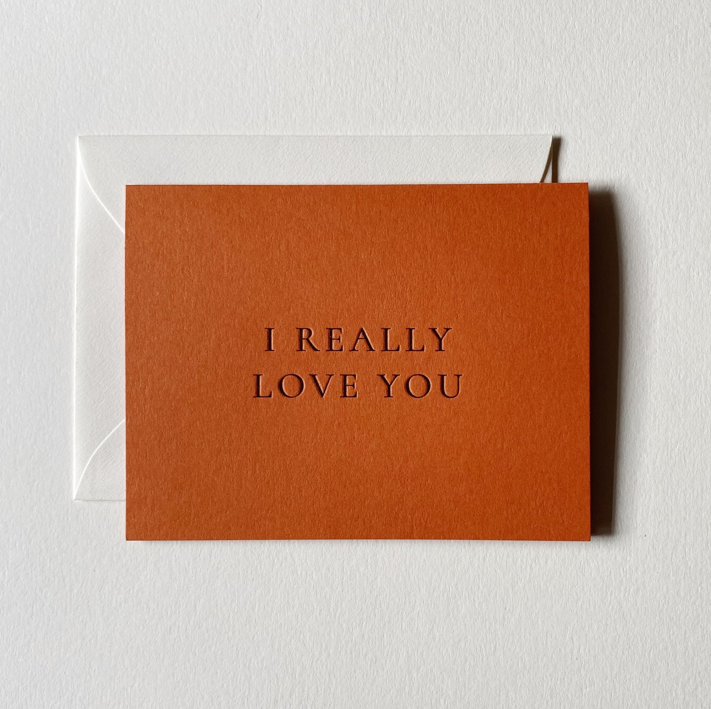 I Really Love You No. 20: Rust / Single Card