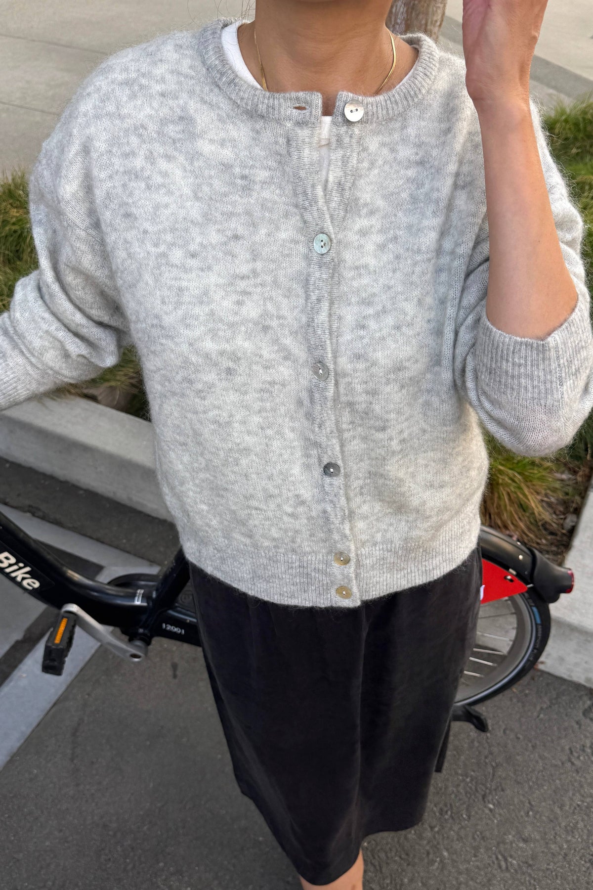 Ayla Mohair Cardigan Onyx