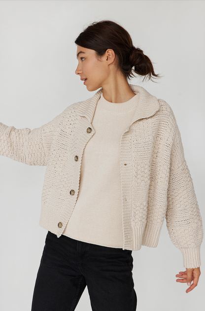 Prietema Jacket: Oat Milk / One Size