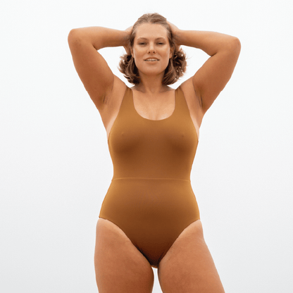 Double Scoop Suit - Tan Lines Brown
