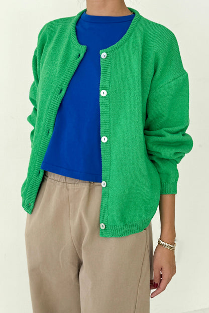 Cotton Leila Cardigan Brown