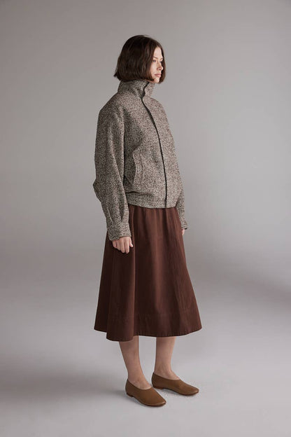 Wool Blend  Bomber Jacket