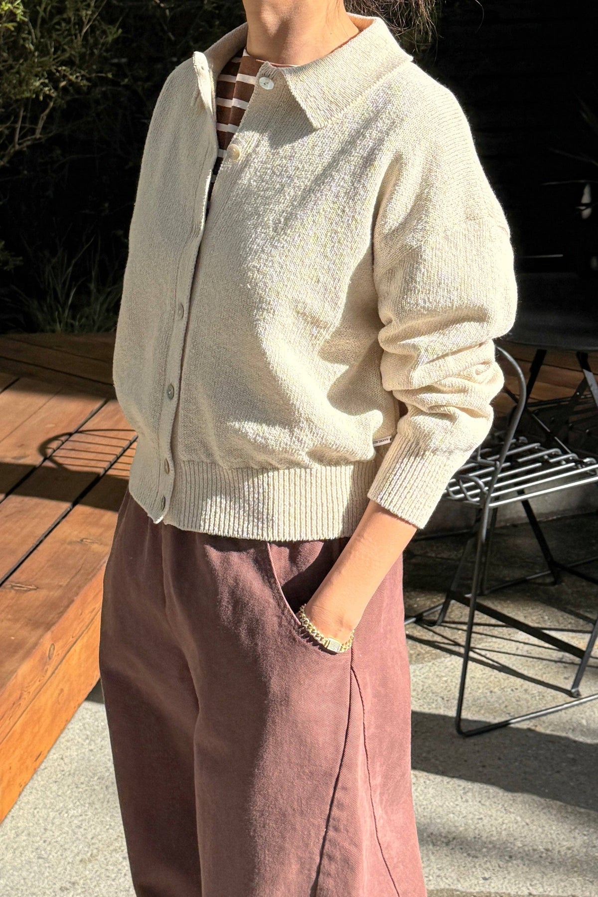 The Club Cardigan Chili