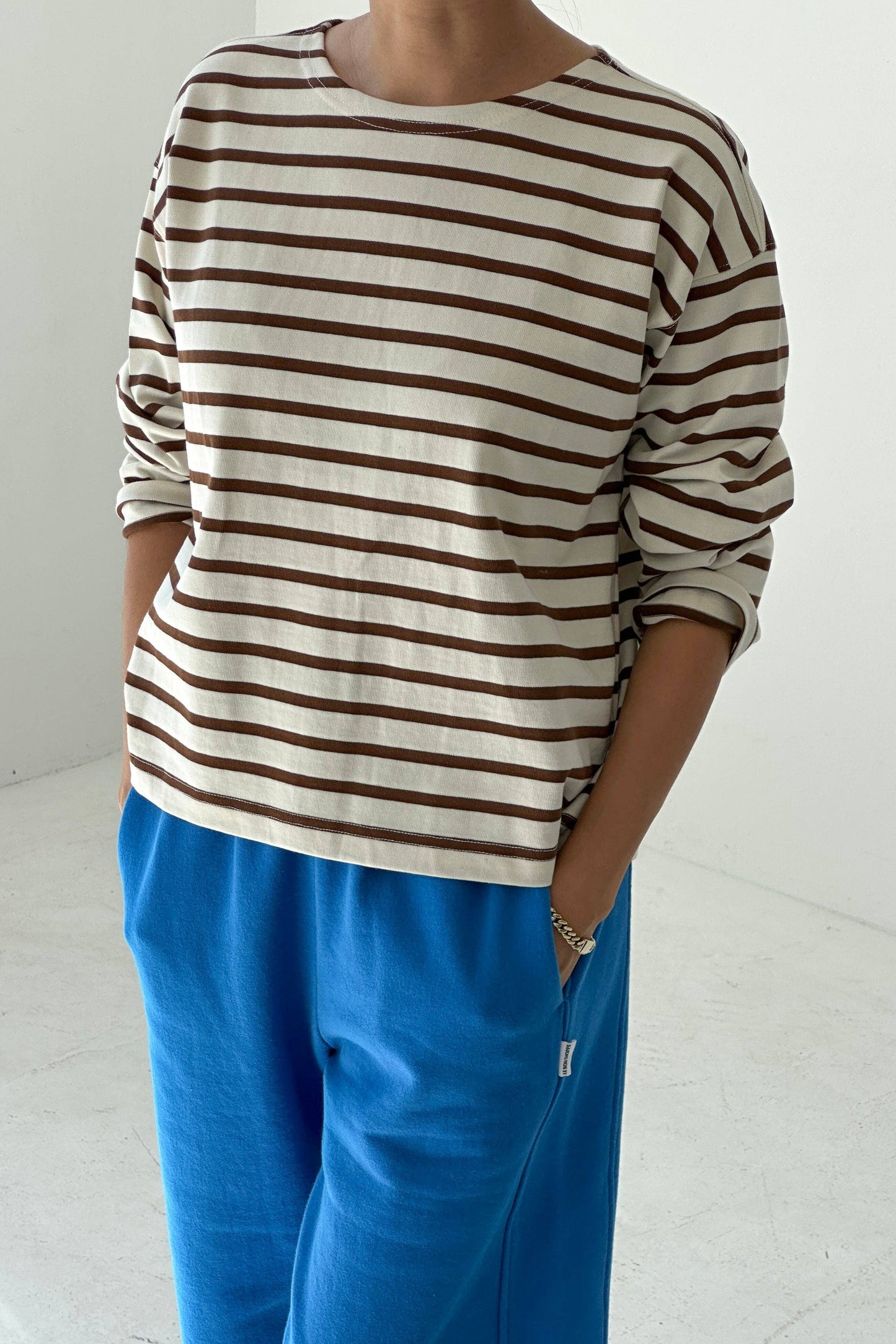 Sailor Top COFFEE STRIPE