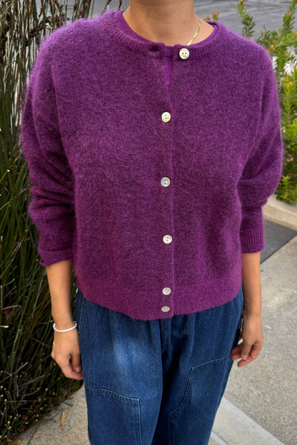 Ayla Mohair Cardigan Onyx