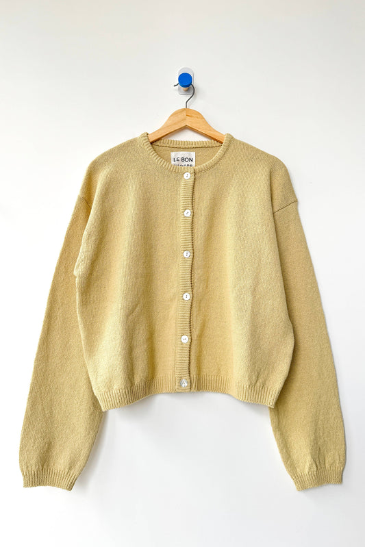 Cotton Leila Cardigan Custard