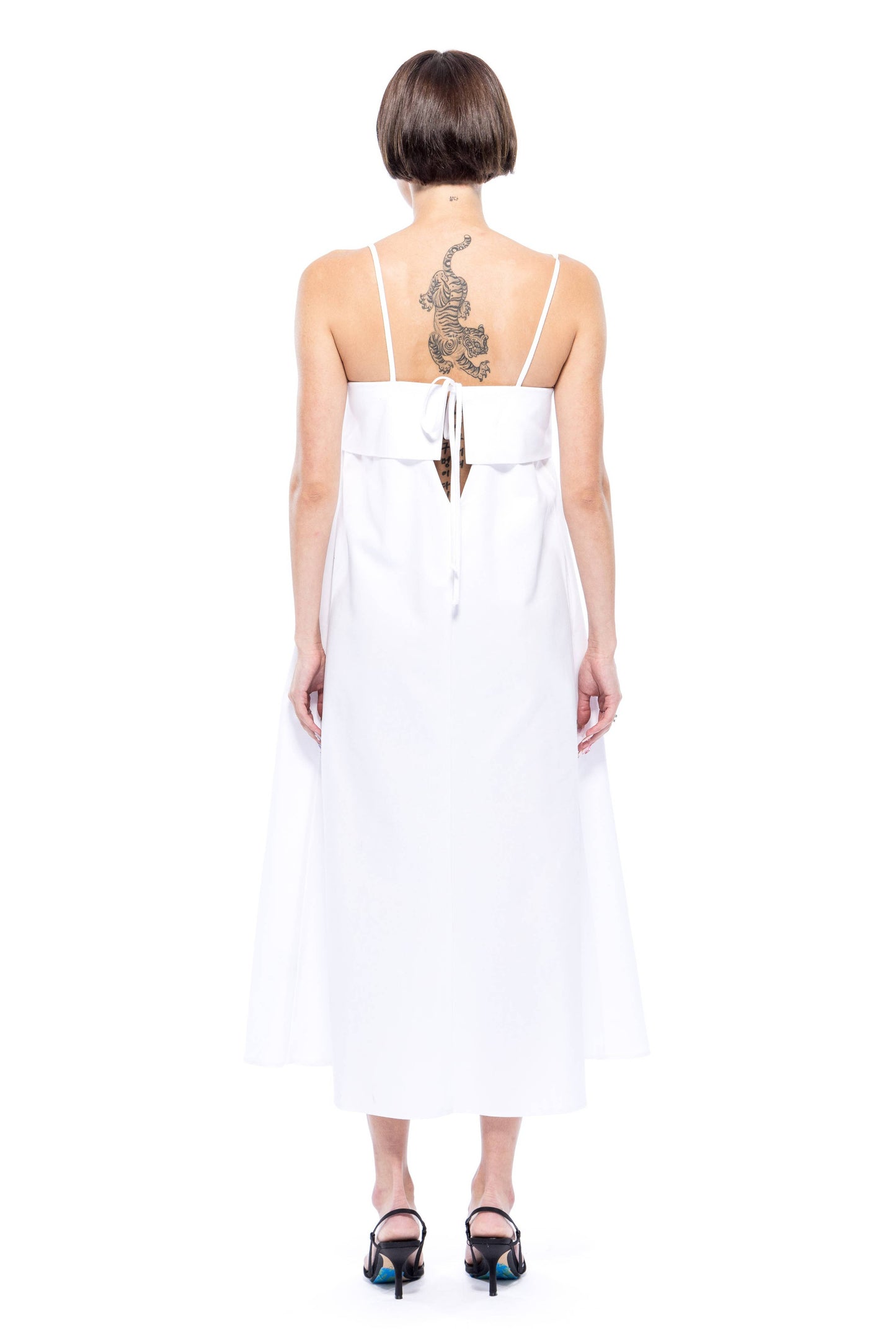 Verona Dress 3.0 Long - Organic Cotton Twill: Stone