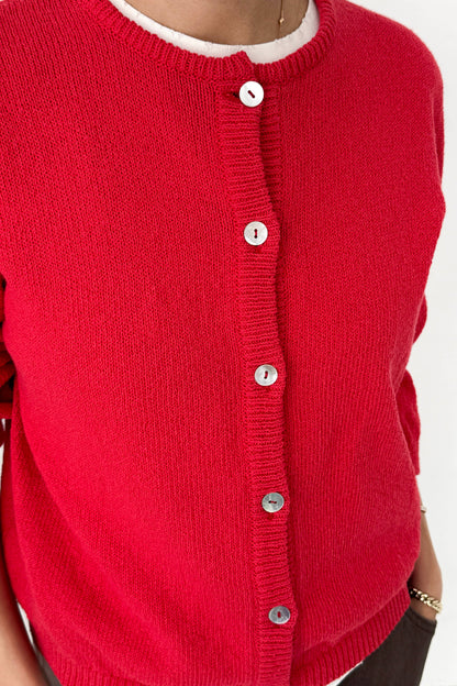 Cotton Leila Cardigan Brown