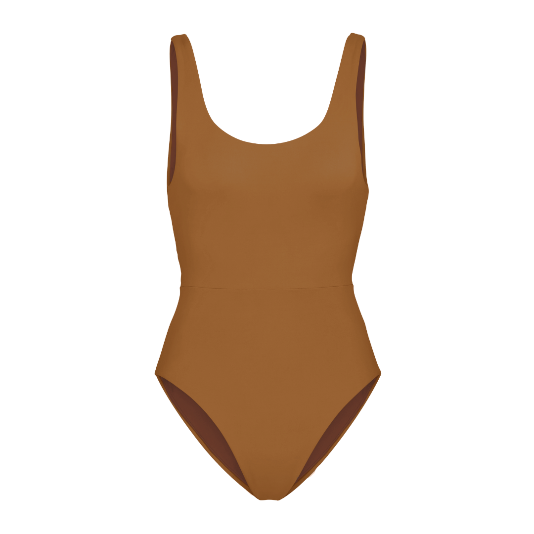 Double Scoop Suit - Tan Lines Brown