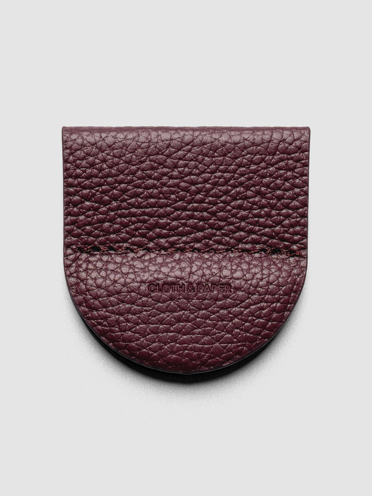 Magnetic Bookmark | Pen Holder | Leather: Bordeaux