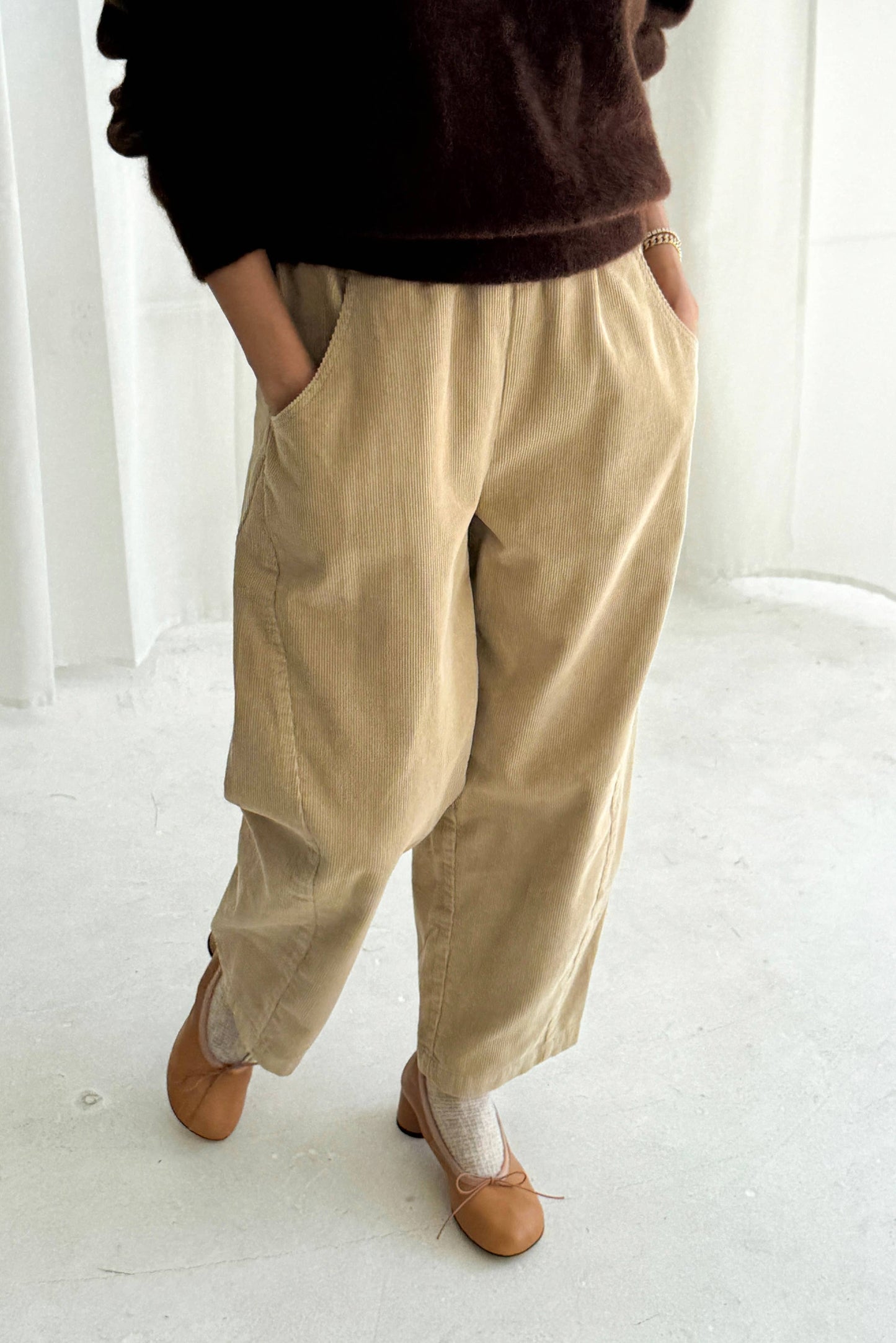 Corduroy Arc Pants Chocolate