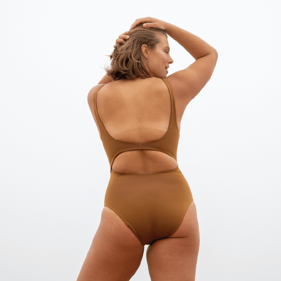 Double Scoop Suit - Tan Lines Brown