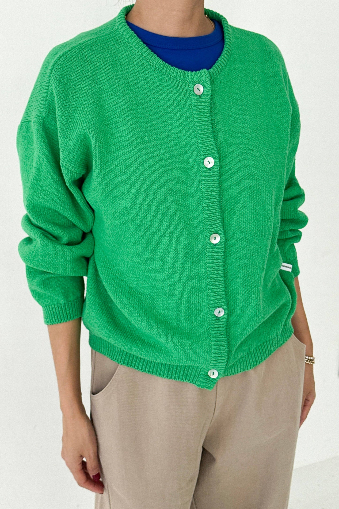 Cotton Leila Cardigan Brown
