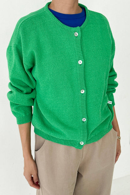 Cotton Leila Cardigan Brown