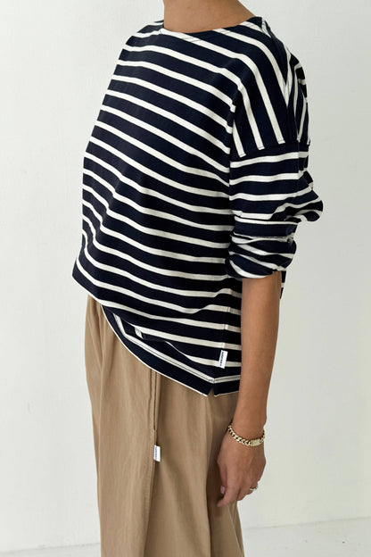 Sailor Top COFFEE STRIPE