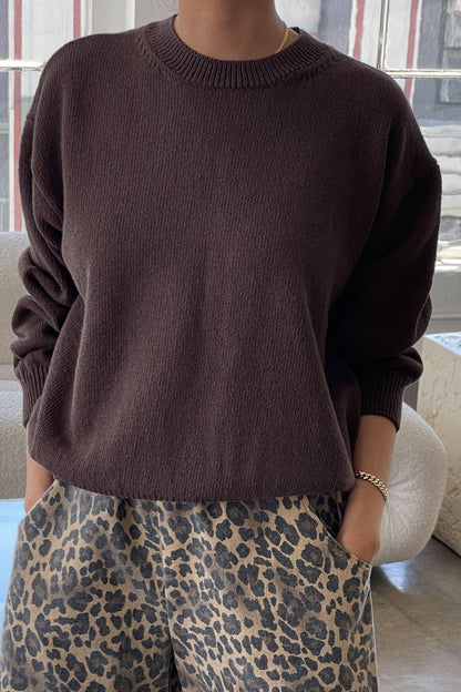 Milo Cotton Sweater in Red