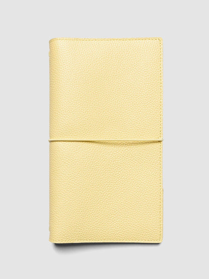 Genuine Leather Travel Notebook Cover | A5 Slim: Bordeaux