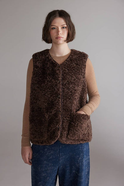 Wool Blend Reversible Vest