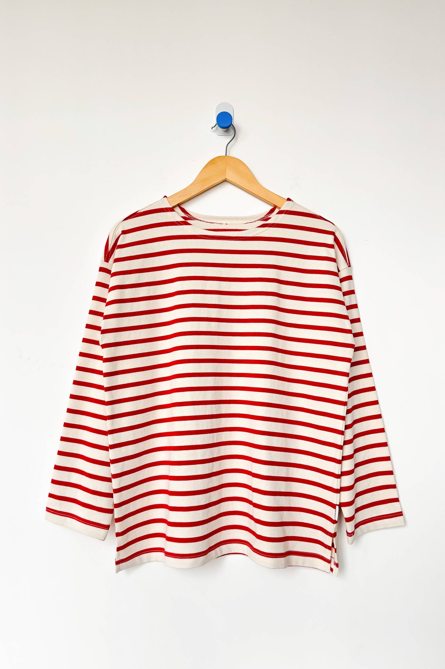 Marseille Top Blue Stripe On Cream